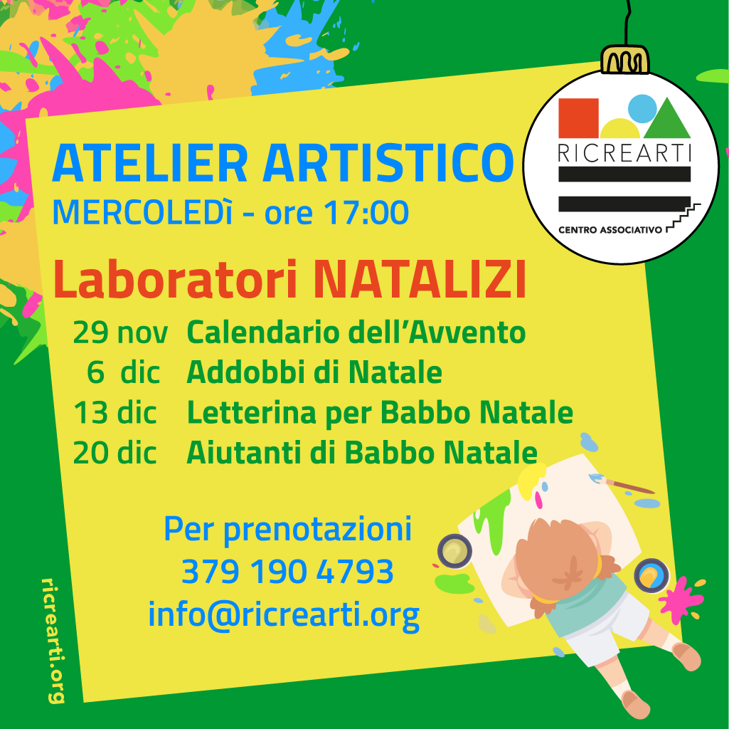 Mercoledì a RiCreArti - Atelier artisico